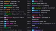 Chat spamming from fans (Image via zackrawrr)